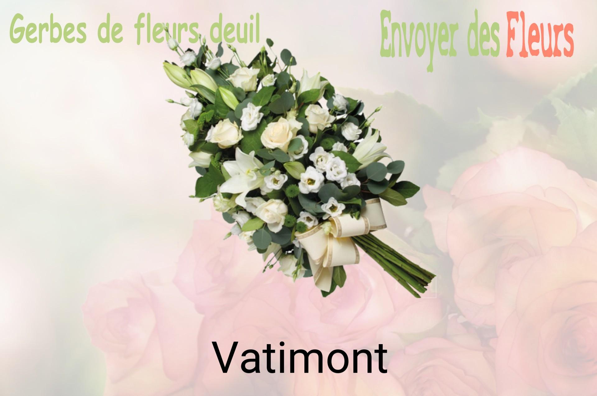 Gerbe de fleurs de deuil livrée à Vatimont